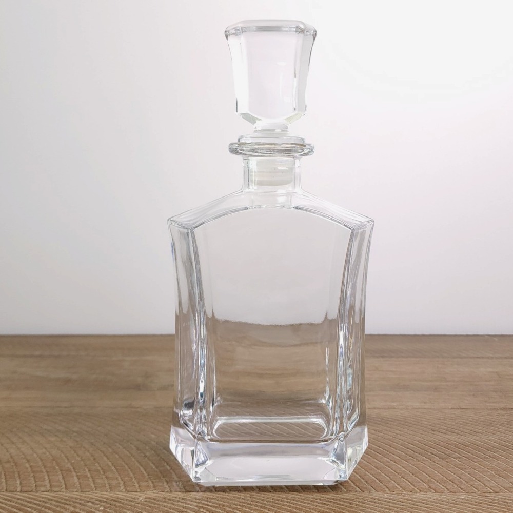 Godinger Crystal Whiskey Decanter W/ Stopper Heavy Classic 25 oz
